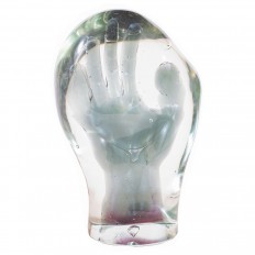 Clear Murano art glass sculpture 